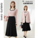 Retro black versatile skirt soft pleated skirt