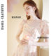 Gentle and sweet slanted chic lace dress