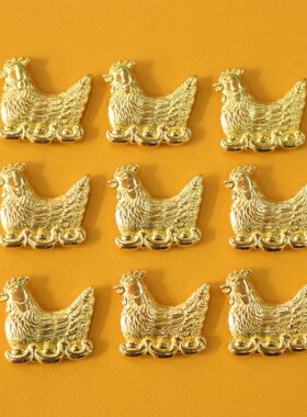 2026马年金鸡呈祥招财金属摆件