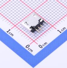 USB-MR-D-029 USB连接器 MICRO 母座 5P 180度B型2.0无边 - 图0