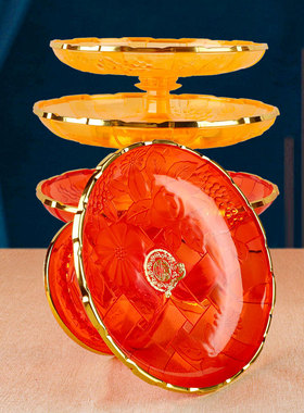 贡品盘摆盘果盘供盘佛前观音菩萨