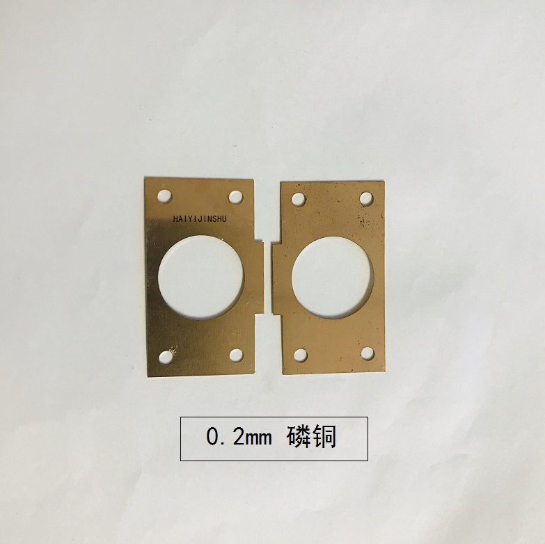 磷青铜C5191磷铜带C5210磷铜板Qsn6.5-0.1磷铜弹片来图激光切割-图2
