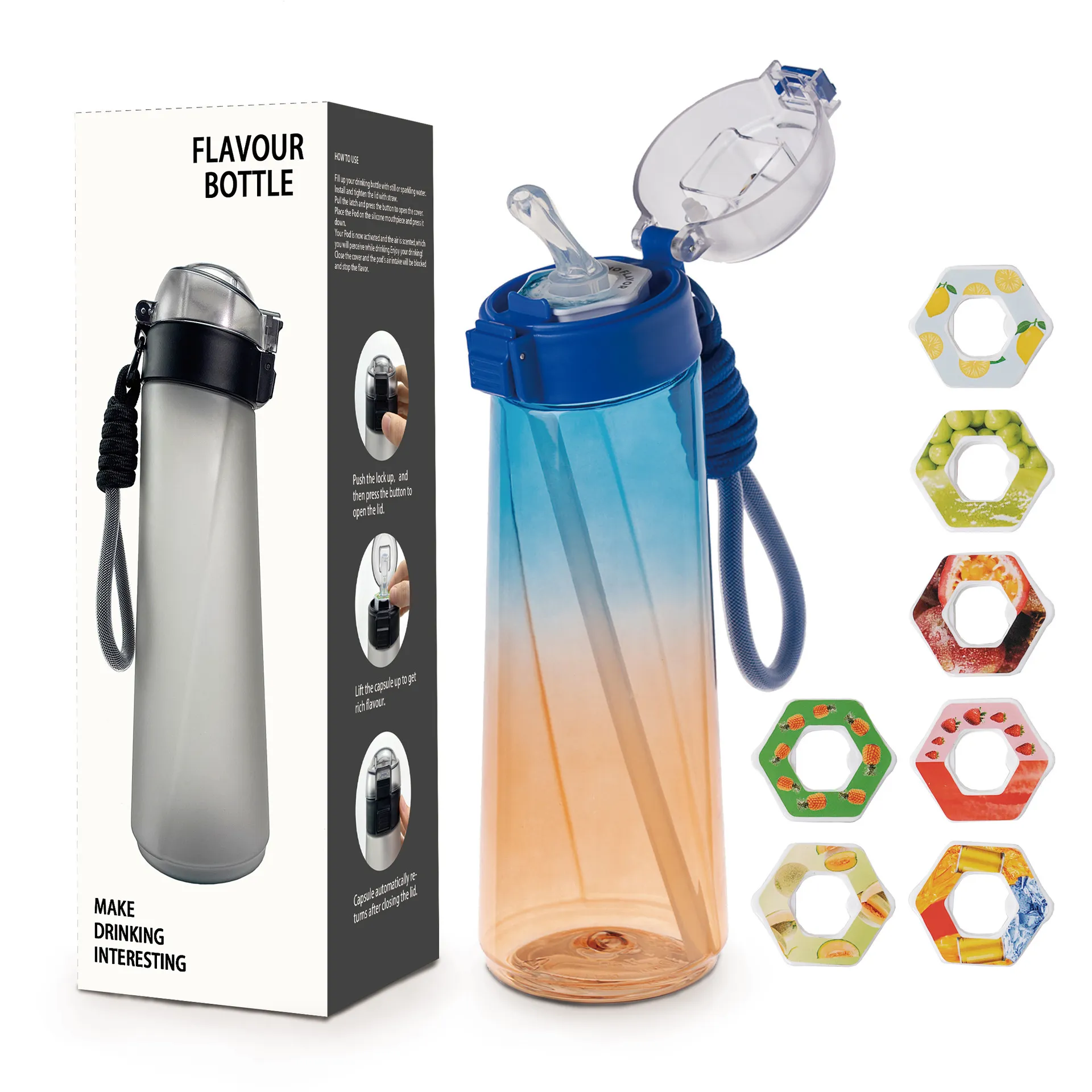 好质量0糖0卡香味杯玩味环850mltritan材质水瓶运动水杯喝水神器,淘宝优惠券,粉丝福利购,淘宝优惠卷