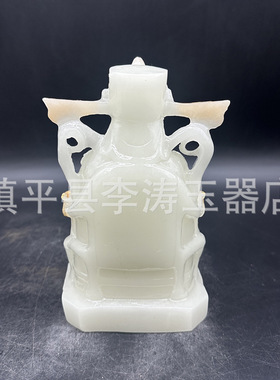 批发夜光财神爷摆件 树脂元宝财神家居办公摆件工艺品