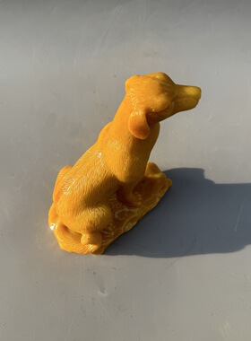 批发仿寿山石生肖狗摆件 树脂护主狗十二生肖狗家居摆件工艺品