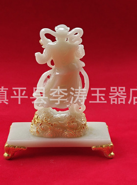批发夜光四大天王摆件 树脂神像天王像供奉家居办公摆件工艺品