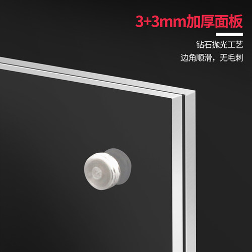 亚克力桌牌强磁台签水晶台卡T型a5台牌会议牌价目表摆台菜单定制a4立牌透明双面a3台卡架 展示牌餐牌桌面广告 - 图2