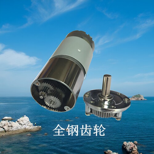 37GB555微型直流减速电机 低速正反转马达 12V24V慢速可调速电机 - 图1