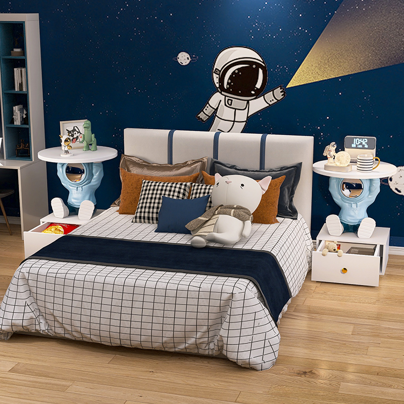 儿童床头柜男孩小型收纳柜卡通创意沙发边几简约现代卧室房置物架,淘宝优惠券,粉丝福利购,淘宝优惠卷