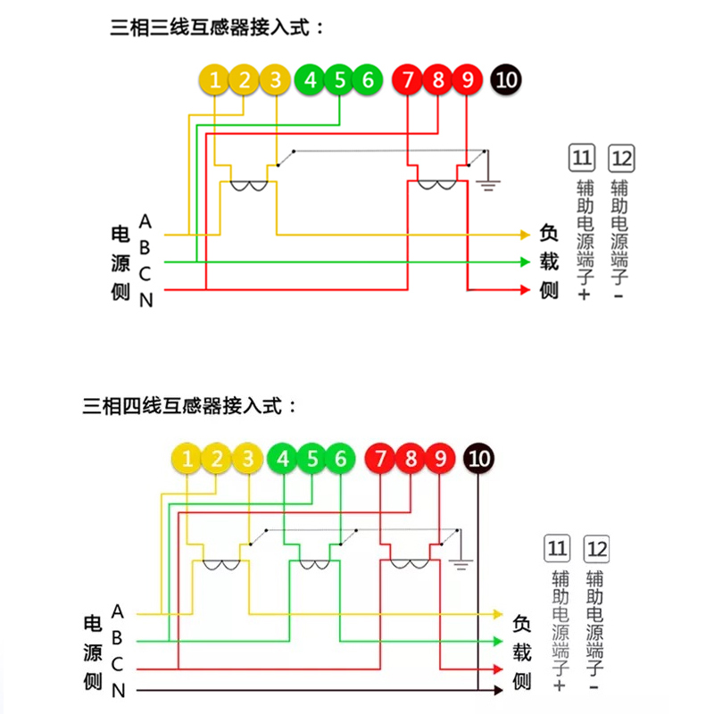 杭州华立DTZ545三相四线峰谷平多功能电表DSZ535三相三线100V0.2S-图2