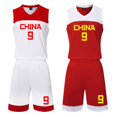 新款中国队篮球服套装男篮球衣国家队训练比赛队服运动背心球服 - 图3
