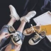 People 2019 giày vải mới Giày nữ màu trắng hoang dã Giày nữ màu đen thoáng khí Giày sinh viên Hàn Quốc - Plimsolls