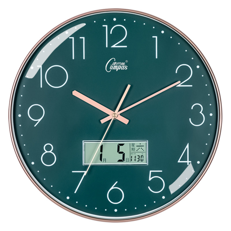 康巴丝客厅家用2021新款日历挂钟 康巴丝挂钟
