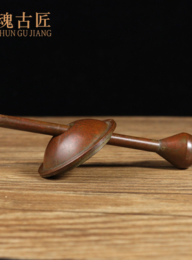 黄铜实心捣药罐药杵捣碎器药盅擂钵研捣药钵石臼铜盅对窝研磨器