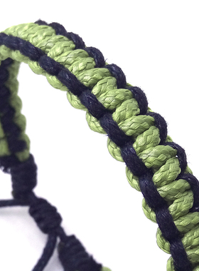 复古原创  10MM黑色手工编织韩国蜡线 手绳 简约手链