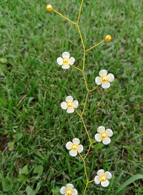 caicaiku1ABS仿珍珠幸福花瓣花束