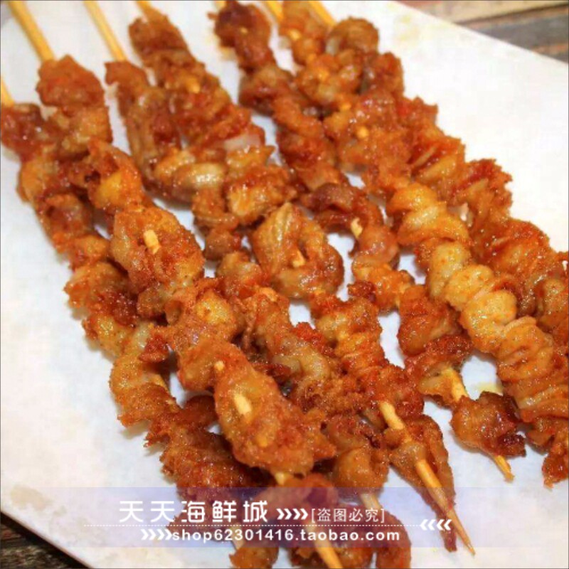 金凤祥和鸡皮串奥尔良鸡皮串约20串腌制鸡皮串鸡腿皮串烧烤食材_虎窝淘