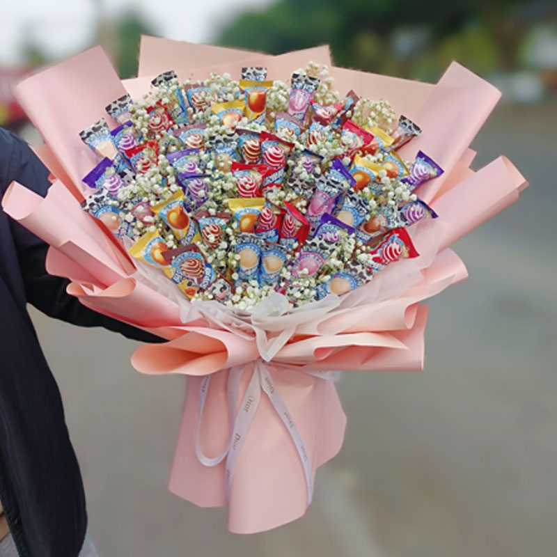 花束半成品包装生日鲜花包装纸圣诞节零食diy礼物女男朋友老公
