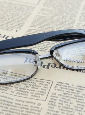 天然水晶黑色耐磨高清晰石头镜