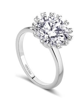 丽晶饰品玫瑰金日韩风指环婚戒