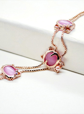 招财猫珍珠日韩风饰品礼物手链