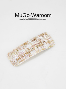 mugo韩国小香风布艺bb夹碎发刘海