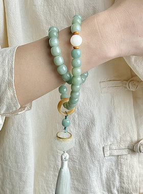 清风花雾天然菩提根手串