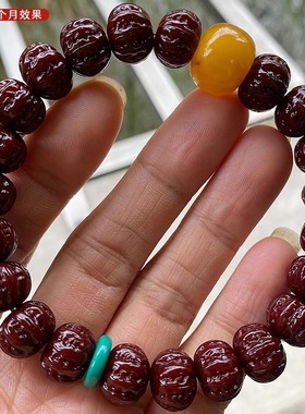 精雕猴头京八棱菩提手串