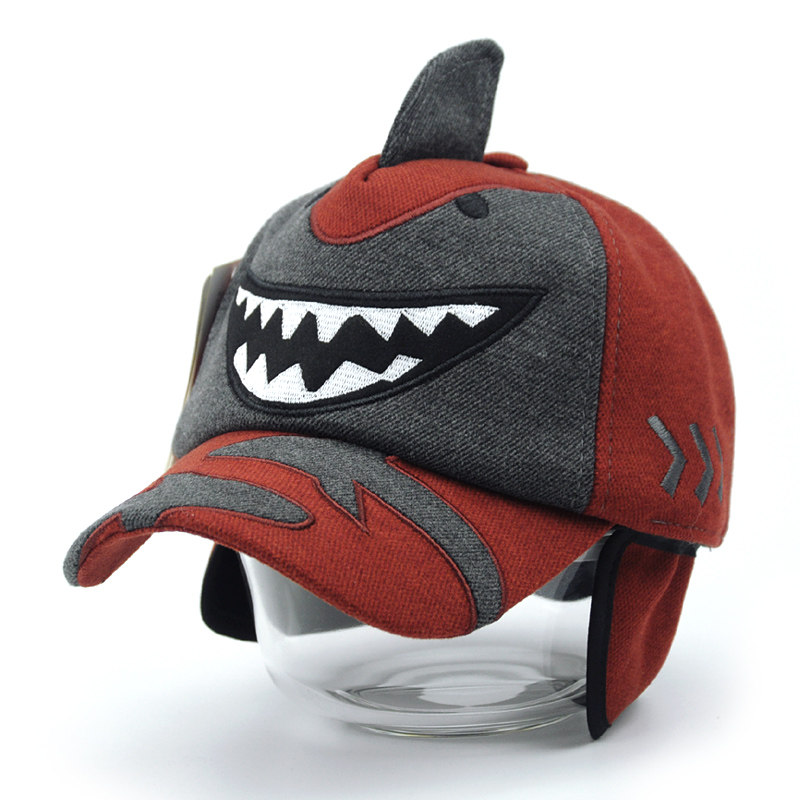 儿童帽子秋冬男童护耳帽棒球帽韩版女童鸭舌男女宝宝冬季小孩毛绒,淘宝优惠券,粉丝福利购,淘宝优惠卷