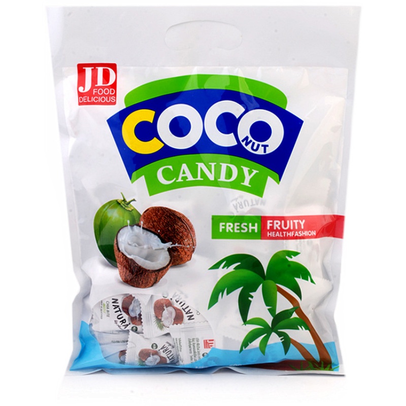 泰国风味coco椰子芒果糕椰香QQ橡皮软糖结婚庆典喜糖果圣诞年货节 - 图3