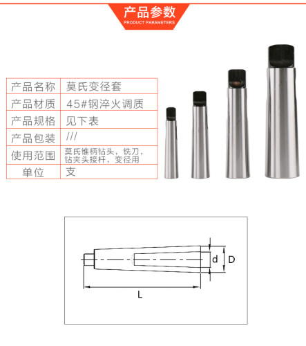 全磨制莫氏变径套 锥柄车床钻套钻床铣床锥度套1-2 2-3 3-4-5-6 - 图1