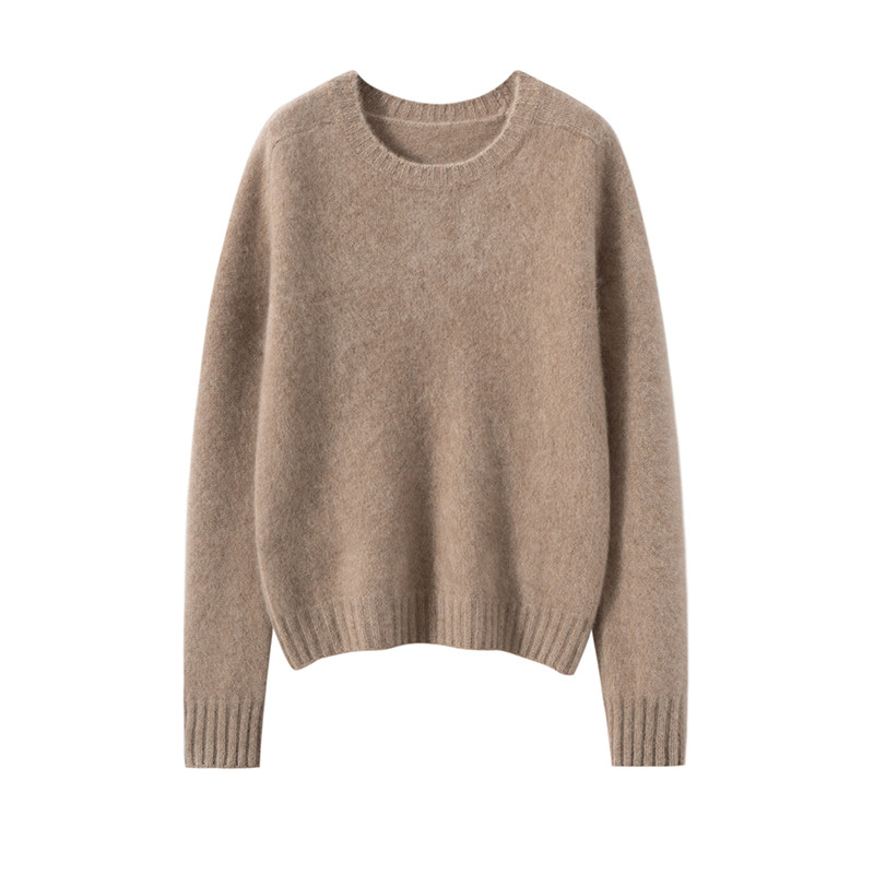 30%~含量山羊绒衫女马鞍肩圆领加厚宽松针织打底衫毛衣纯色上衣,淘宝优惠券,粉丝福利购,淘宝优惠卷