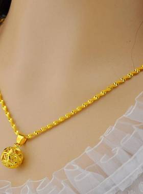 项链镀黄金节日礼品吊坠