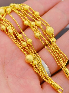 越南沙金流苏转运珠手