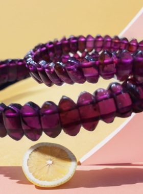 紫牙乌石榴石手链天然水晶小手串