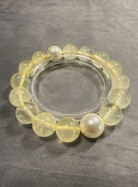 天然玉髓手串12mm珠径52mm圈口适用于女性定制礼盒套装