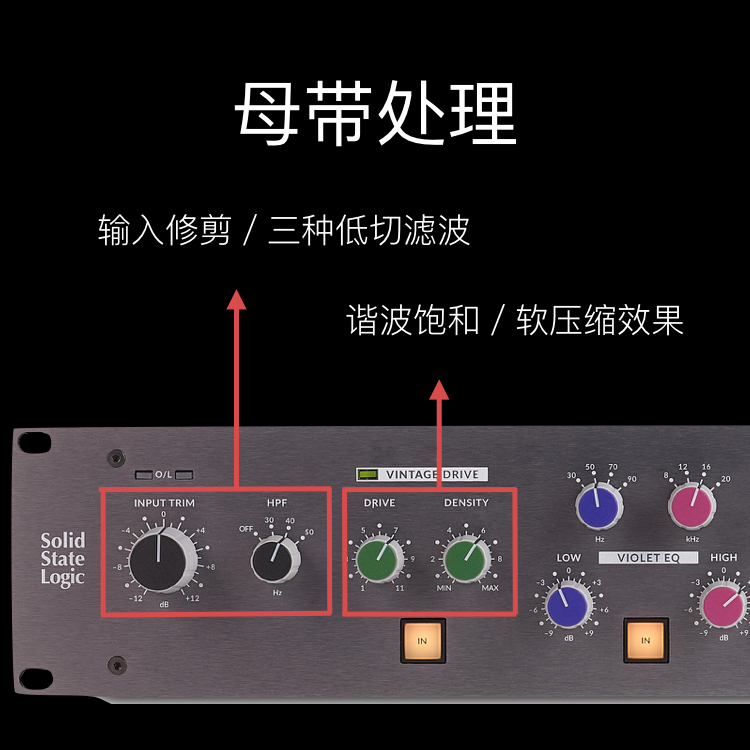 SSL Fusion模拟立体声效果处理器The Bus+压缩器均衡器染色动态 - 图1