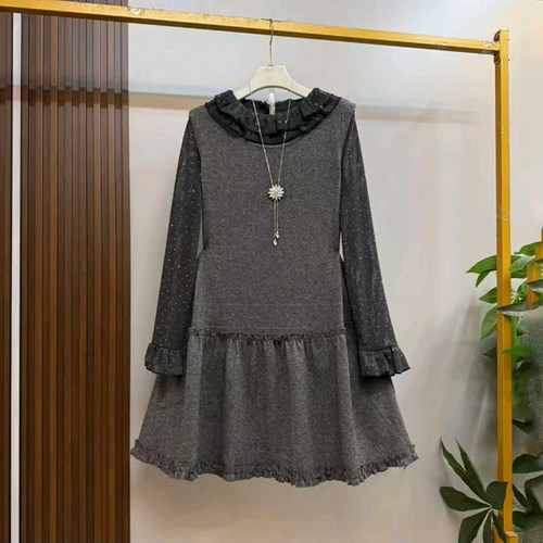 胖妹妹2025秋季新款大码女装时尚洋气宽松韩版甜美温柔精致两件套 - 图1