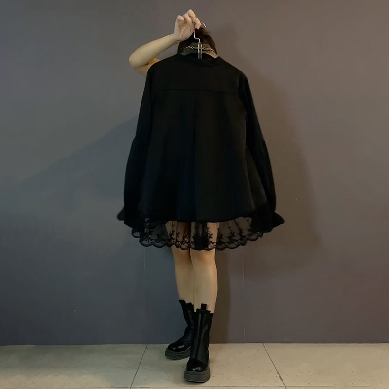 胖mm大码女装春季2026新款欧货V领系带时尚蕾丝拼接洋气百搭衬衫,淘宝优惠券,粉丝福利购,淘宝优惠卷