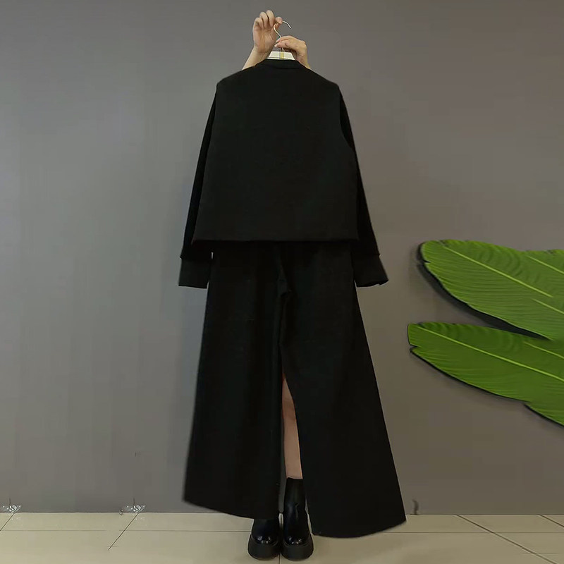 胖妹妹春季新款大码女装时尚洋气高级减龄马甲打底裤子显瘦三件套,淘宝优惠券,粉丝福利购,淘宝优惠卷