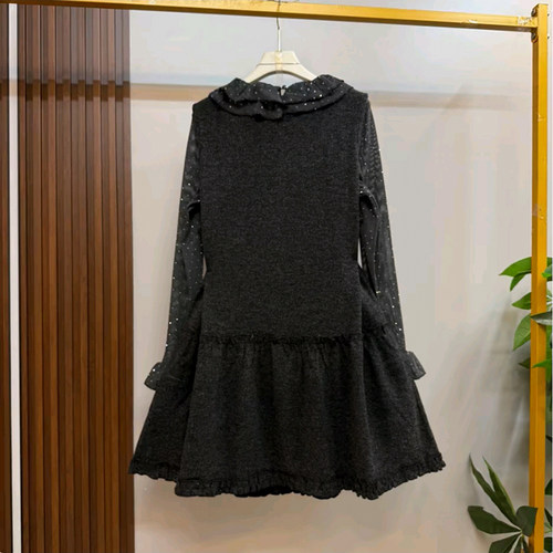 胖妹妹2025秋季新款大码女装时尚洋气宽松韩版甜美温柔精致两件套 - 图2