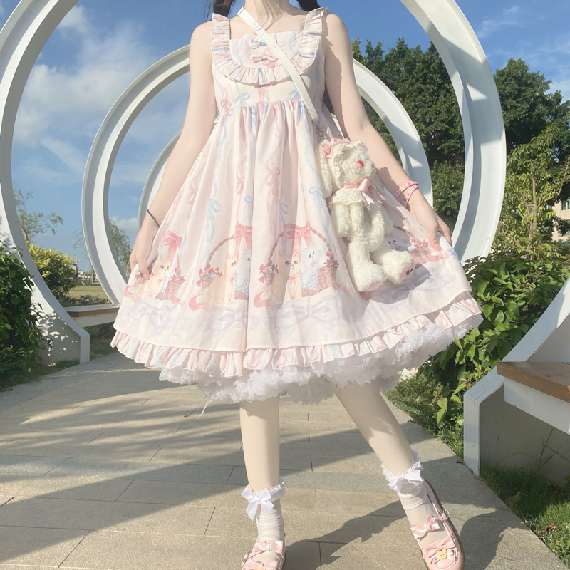 YonaStudio【篮子喵】原创正版设计lolita日常白菜裙 超低价 再贩 - 图2