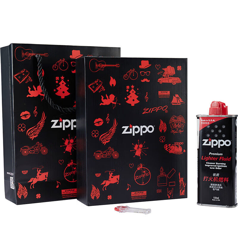 之宝(zippo) 配件耗材zippo油 小油套 打火机油 小油*1+火石*1+抽 - 图2