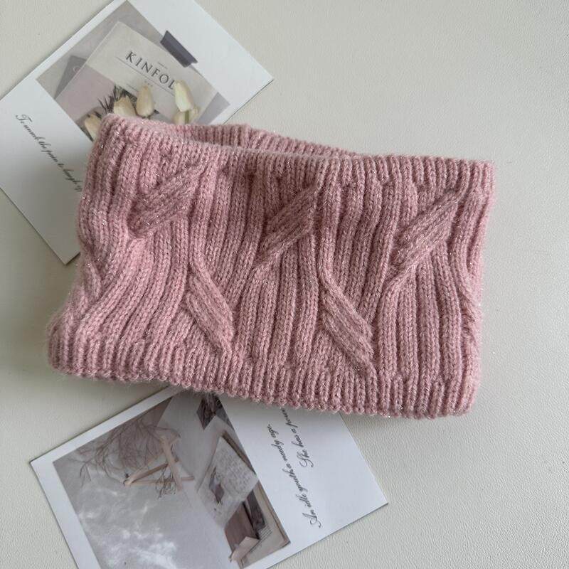 欧美风银丝加绒针织宽边发带女秋冬保暖防风护耳头套毛线头带发饰,淘宝优惠券,粉丝福利购,淘宝优惠卷