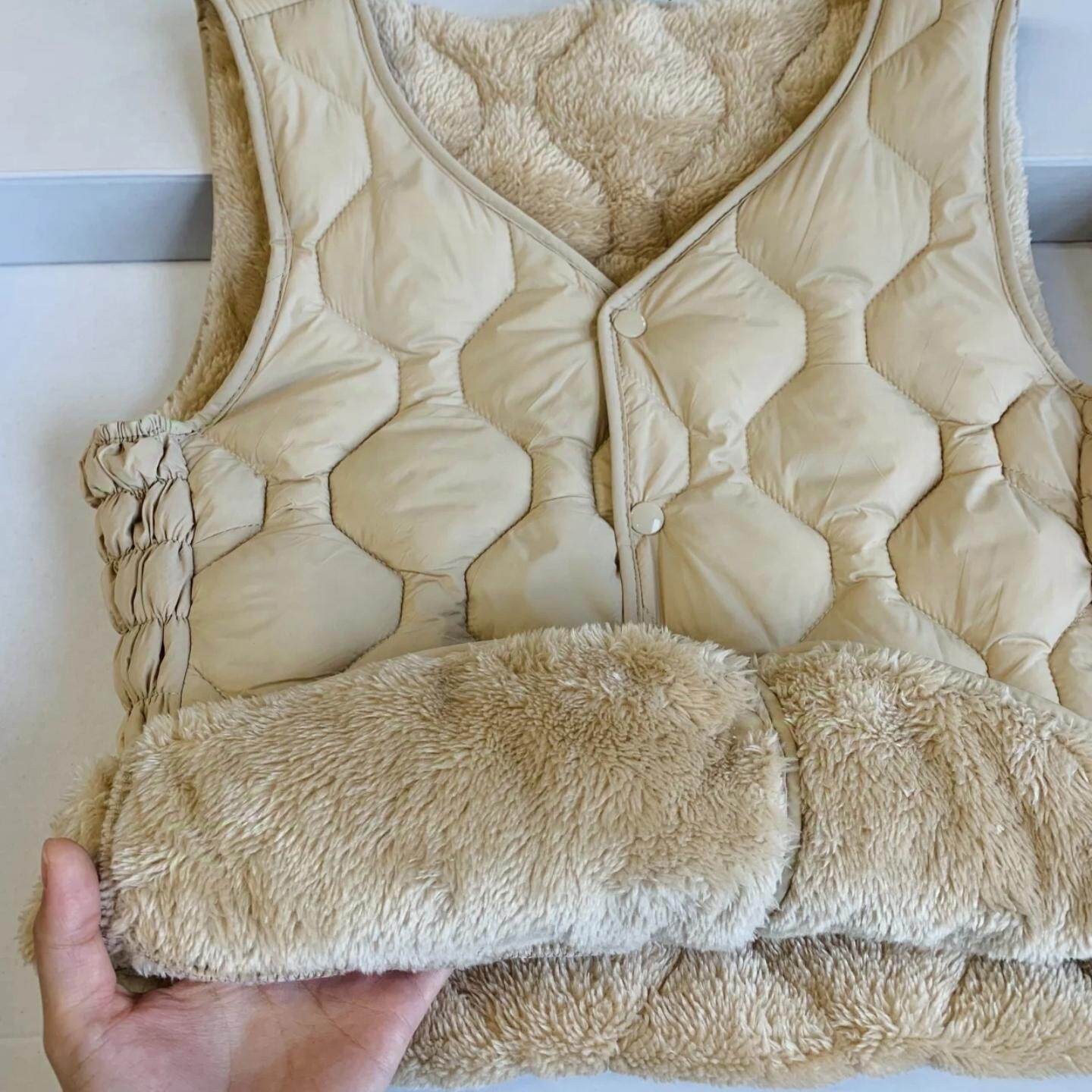 小红书爆款高品质马甲韩系外穿内搭加绒加厚羊羔绒上衣女保暖马夹 - 图2