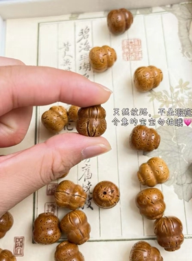 桃木竹节胖葫芦手链项链脖挂108颗男女节节高升平安桃核手串中式