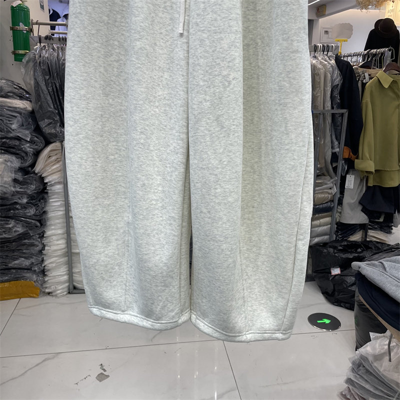 3R3正版冬季韩版松紧高腰加绒加厚宽松百搭弯刀裤阔腿长裤女66365,淘宝优惠券,粉丝福利购,淘宝优惠卷