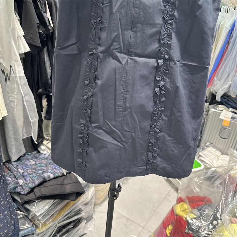 feiding非町 韩系25夏季气质木耳边设计小众娃娃背心裙显瘦连衣裙 - 图2