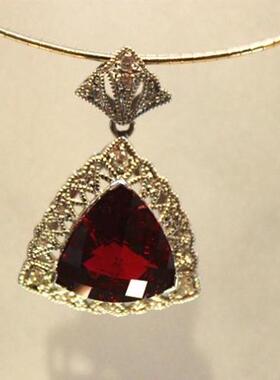 西洋古董珠宝进口意大利碧玺钻石