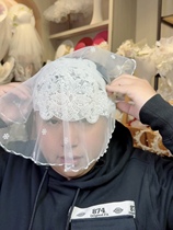 Beauty High Original Handmade Stitch Pearl Method Retro Bridal Head Ornament With Makeup Shaped Like Film Shooting Travel and Write True